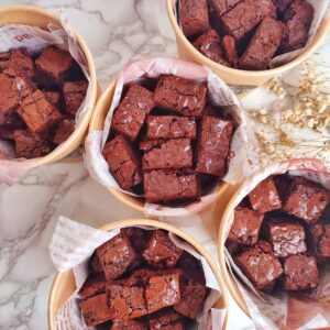 mini brownie au chocolat